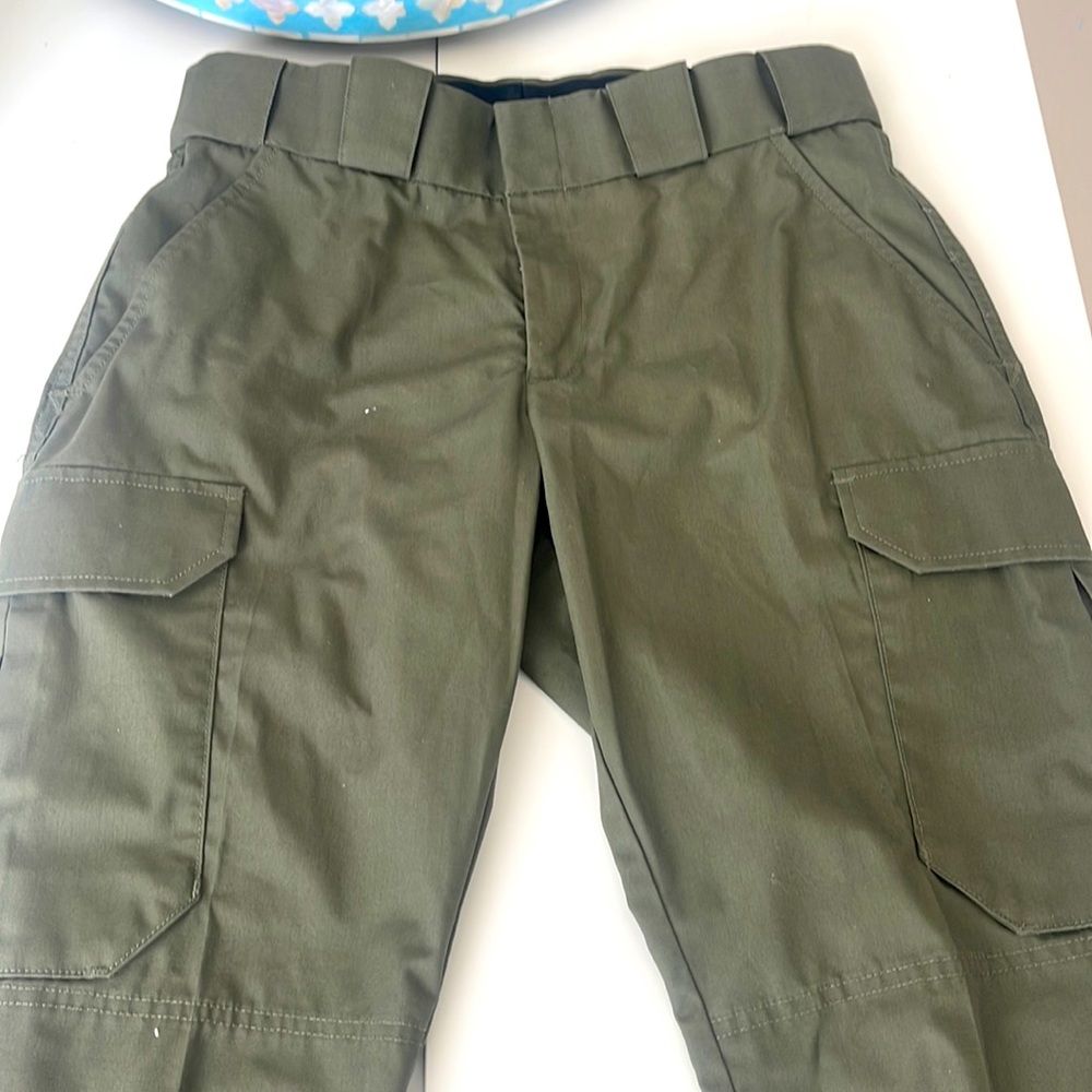 5.11 Tactical Wyldcat Pants Slim Ankle Zip Casual Workwear Green Size 6 Long